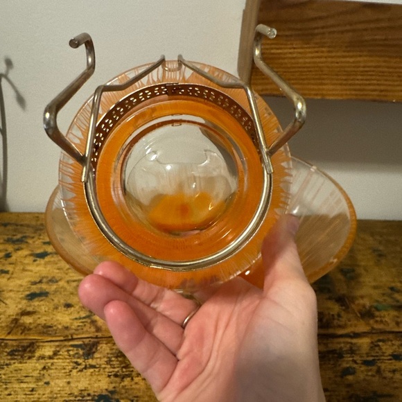 Anchor Hocking Orange Glass Bowl Set - Picture 4 of 6